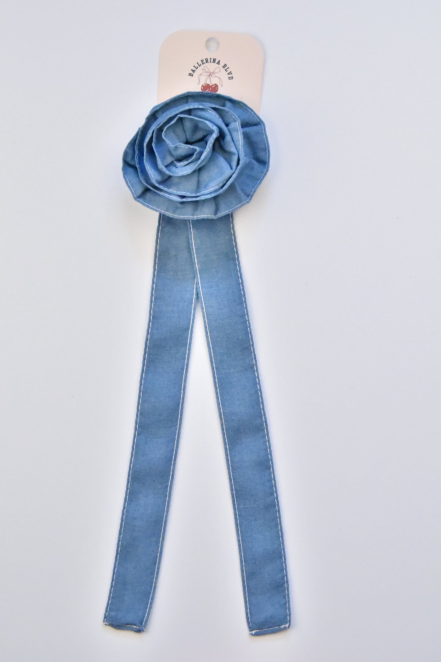 Demi Denim Rosette